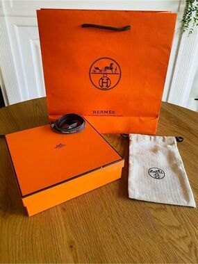 🛍️Hermes Authentic Gift Box Set with Bag, Dustcover & Ribbon. May Sell Separate